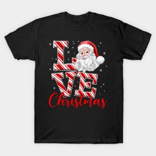 love Christmas Santa Claus shirt - Christmas family matching shirt T-Shirt